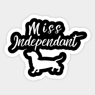 Miss Independant Sticker